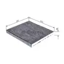 BOSCH 1 987 432 392 Filter, Innenraumluft R 2392