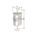 BOSCH F 026 402 124 Kraftstofffilter N2124
