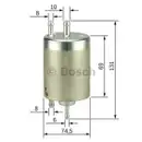 Kraftstofffilter Bosch 0 450 915 001 für Mercedes Benz für Mercedes Benz