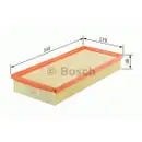 BOSCH 1 457 433 276 Luftfilter S3276