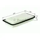 BOSCH 1 457 433 972 Luftfilter S3972