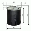 BOSCH 1 457 434 437 Kraftstofffilter N4437