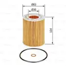Ölfilter Bosch 1 457 437 003 für Bmw