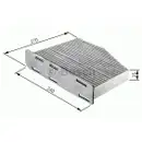 BOSCH 1 987 432 064 Filter, Innenraumluft M2064