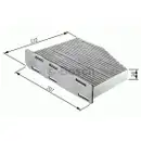 BOSCH 1 987 432 365 Filter, Innenraumluft R2365