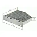 BOSCH 1 987 432 464 Filter, Innenraumluft R 2464