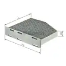 BOSCH 1 987 432 464 Filter, Innenraumluft R 2464