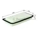 BOSCH F 026 400 017 Luftfilter S0017