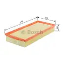 BOSCH F 026 400 051 Luftfilter S0051