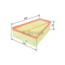 BOSCH F 026 400 109 Luftfilter S0109