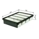 BOSCH F 026 400 165 Luftfilter S0165