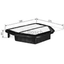 BOSCH F 026 400 203 Luftfilter S0203