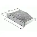 BOSCH 1 987 432 397 Filter, Innenraumluft R2397