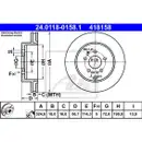 ATE 24.0118-0158.1 Bremsscheiben 2 Stück MAZDA