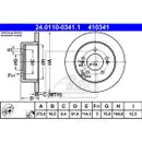 ATE 24.0110-0341.1 Bremsscheiben 2 Stück KIA