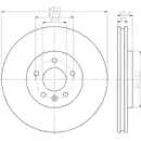 Original TEXTAR 92256803 Bremsscheiben 2 Stück vorne für OPEL