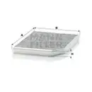 MANN-FILTER CUK 2525 Innenraumluftfilter