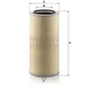 MANN-FILTER C 24 650/6 Luftfilter