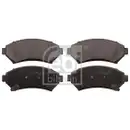 FEBI BILSTEIN 116156 Bremsbelagsatz für OPEL, BUICK
