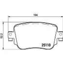 Textar Bremsenset Bremsscheiben Ø272 voll Bremsbeläge hinten Seat Leon VW Skoda