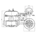 FEBI BILSTEIN 46187 Luftfederbalg für MERCEDES-BENZ