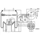 FEBI BILSTEIN 39990 Luftfederbalg