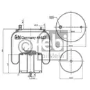 FEBI BILSTEIN 44627 Luftfederbalg für VOLVO, RENAULT