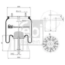 Federbalg Luftfederung Febi Bilstein 45098 für Saf für Krone