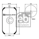 FEBI BILSTEIN 45145 Luftfederbalg für SETRA, MERCEDES-BENZ
