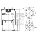FEBI BILSTEIN 45431 Luftfederbalg