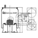 FEBI BILSTEIN 45487 Luftfederbalg