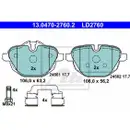 Original ATE Bremsbeläge Ceramic hinten + Warnkontakt BMW X3 F25 X4 F26