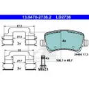 ATE 13.0470-2736.2 Ceramic Belagsatz