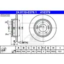 ATE 24.0110-0379.1 Bremsscheiben 2 Stück HYUNDAI