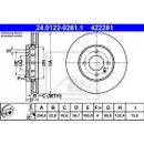 ATE 24.0122-0281.1 Bremsscheiben 2 Stück VW