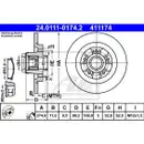 ATE 24.0111-0174.2 Bremsscheiben 2 Stück RENAULT
