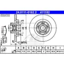ATE 24.0111-0182.2 Bremsscheiben 2 Stück hinten RENAULT