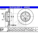 ATE 24.0124-0251.2 Bremsscheiben 2 Stück BMW