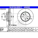 ATE 24.0124-0253.1 Bremsscheiben 2 Stück vorne DACIA