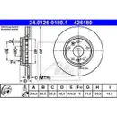 ATE 24.0126-0180.1 Bremsscheiben 2 Stück