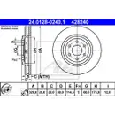ATE 24.0128-0240.1 Bremsscheiben 2 Stück NISSAN