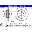 ATE 24.0123-0116.1 Bremsscheiben 2 Stück OPEL