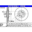 ATE 24.0130-0230.1 Bremsscheiben 2 Stück CITROËN