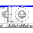 ATE 24.0130-0233.2 Bremsscheiben 2 Stück BMW