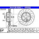 ATE 24.0128-0262.1 Bremsscheiben 2 Stück MERCEDES-BENZ