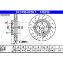 ATE 24.0130-0238.1 Bremsscheiben 2 Stück MERCEDES-BENZ