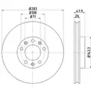 TEXTAR 92267903 Bremsscheiben 2 Stück PEUGEOT