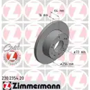 ZIMMERMANN 230.2354.20 Bremsscheiben 2 Stück FIAT
