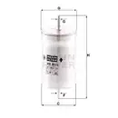 Kraftstofffilter Mann-filter WK 8036 für Vag