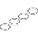 Dichtungssatz Ansaugkrümmer Elring 007.051 für Alfa Romeo für Opel